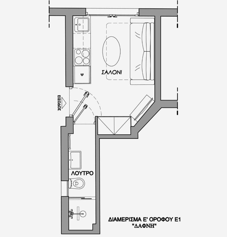 La Larissa Luxury Apartments Dafne Екстер'єр фото